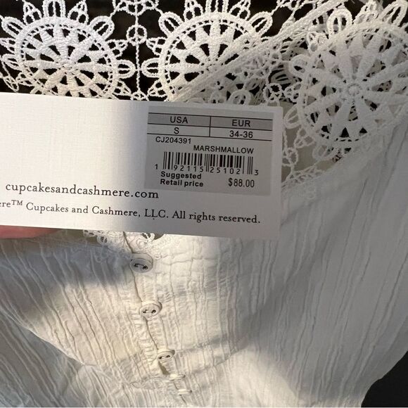 NWT Revolve x Cupcakes and Cashmere Madeline Tank in Marshmallow | Size S - Picture 6 of 11